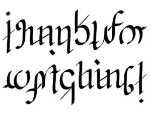 Thank you for watching ambigram